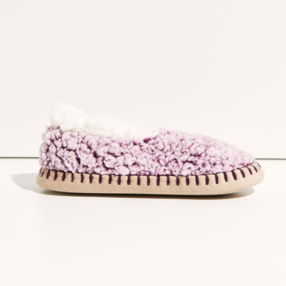 🎉LAST CHANCE🎉 NWT Free People So Soft Sherpa Ballerina Slippers / Sugarplum - Picture 4 of 6